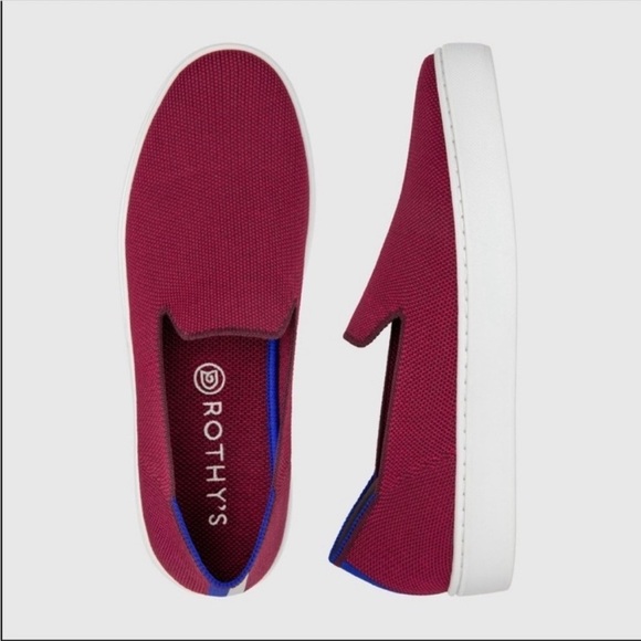Rothys garnet red slip on sneakers - Picture 1 of 8